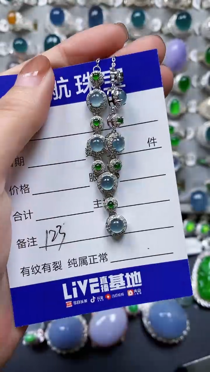 【闪购商品】翡翠颈饰银S925镶嵌0123