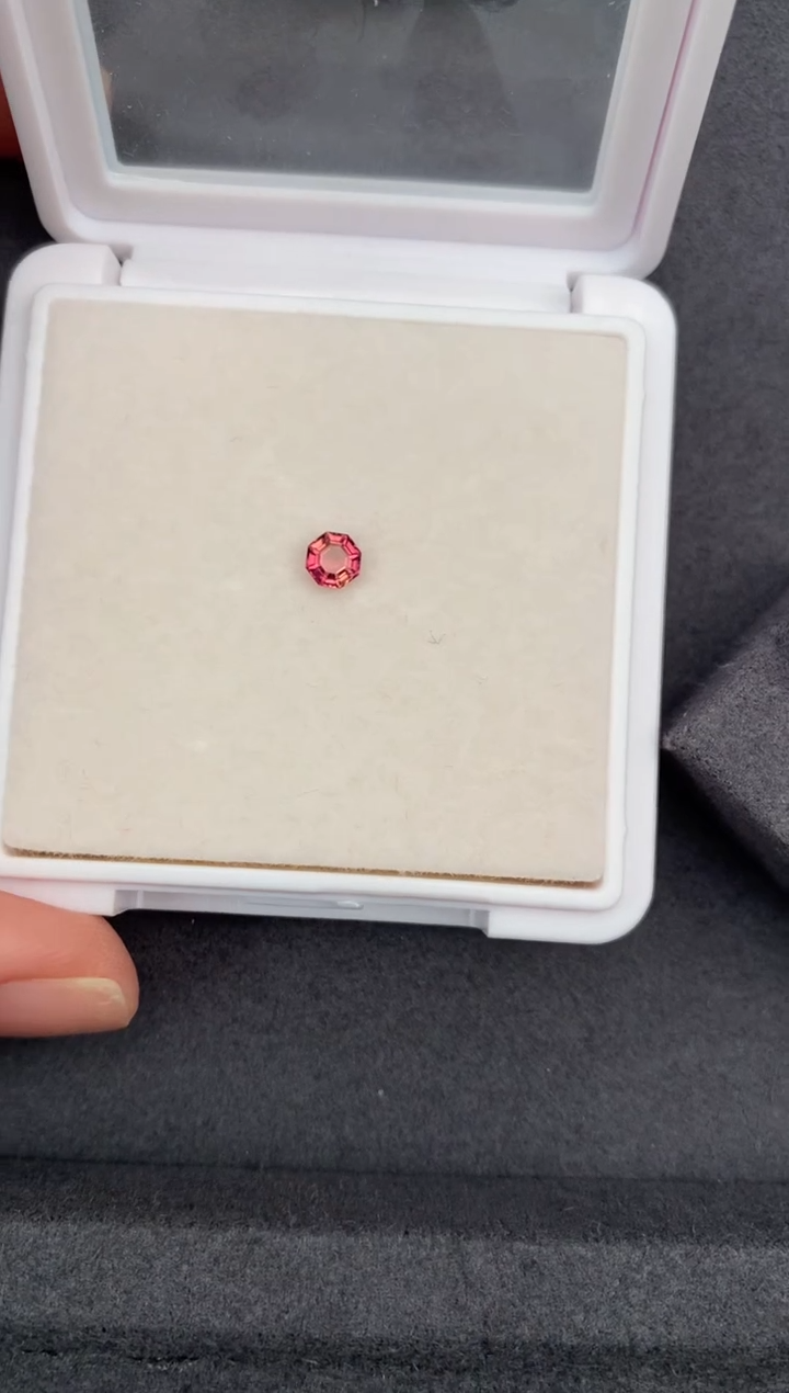 未镶嵌珠宝半成品碧玺0.34ct粉碧玺  GH  定制