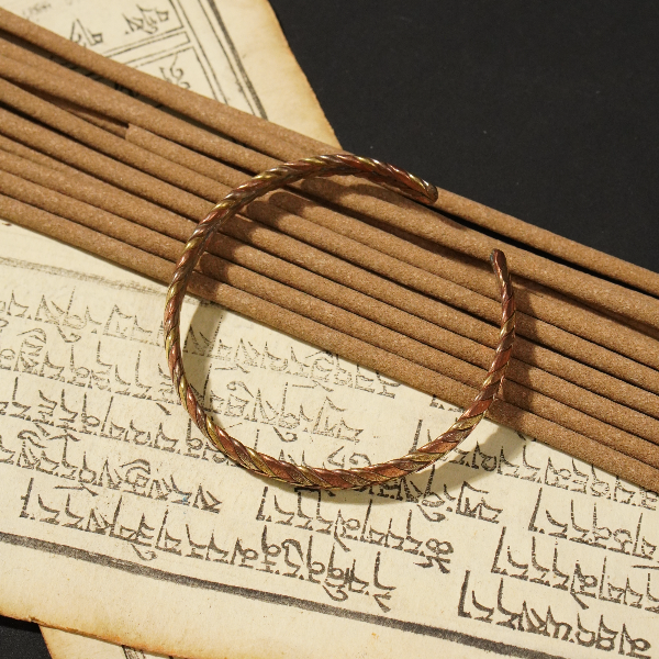 三色铜镯/LBT3199Z/文玩老串/律宝堂