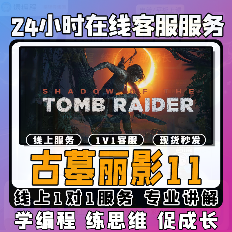 编程课堂【古墓丽影11】线上模拟激活课堂 线上编程课堂模拟课程
