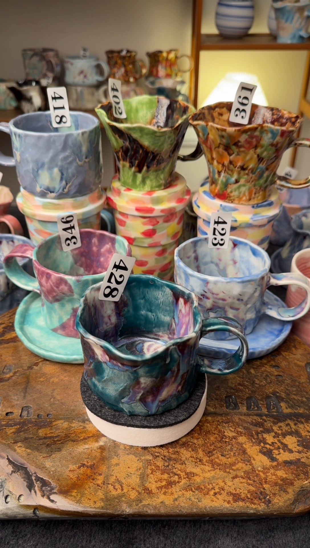 杯子428景德镇颜色釉单杯