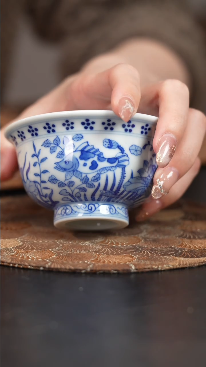 【闪购商品】杯六邑山房鱼藻杯