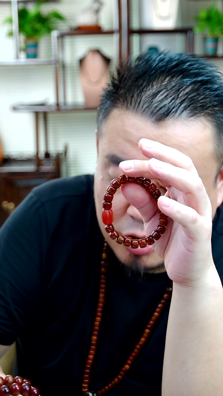 非金属无一路长发牦牛骨手串