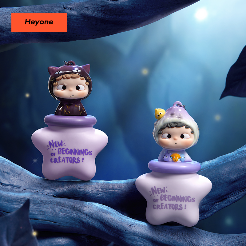 Heyone黑玩哦崽OZAI造物第七章系列发光小夜灯挂件潮玩盲盒玩具