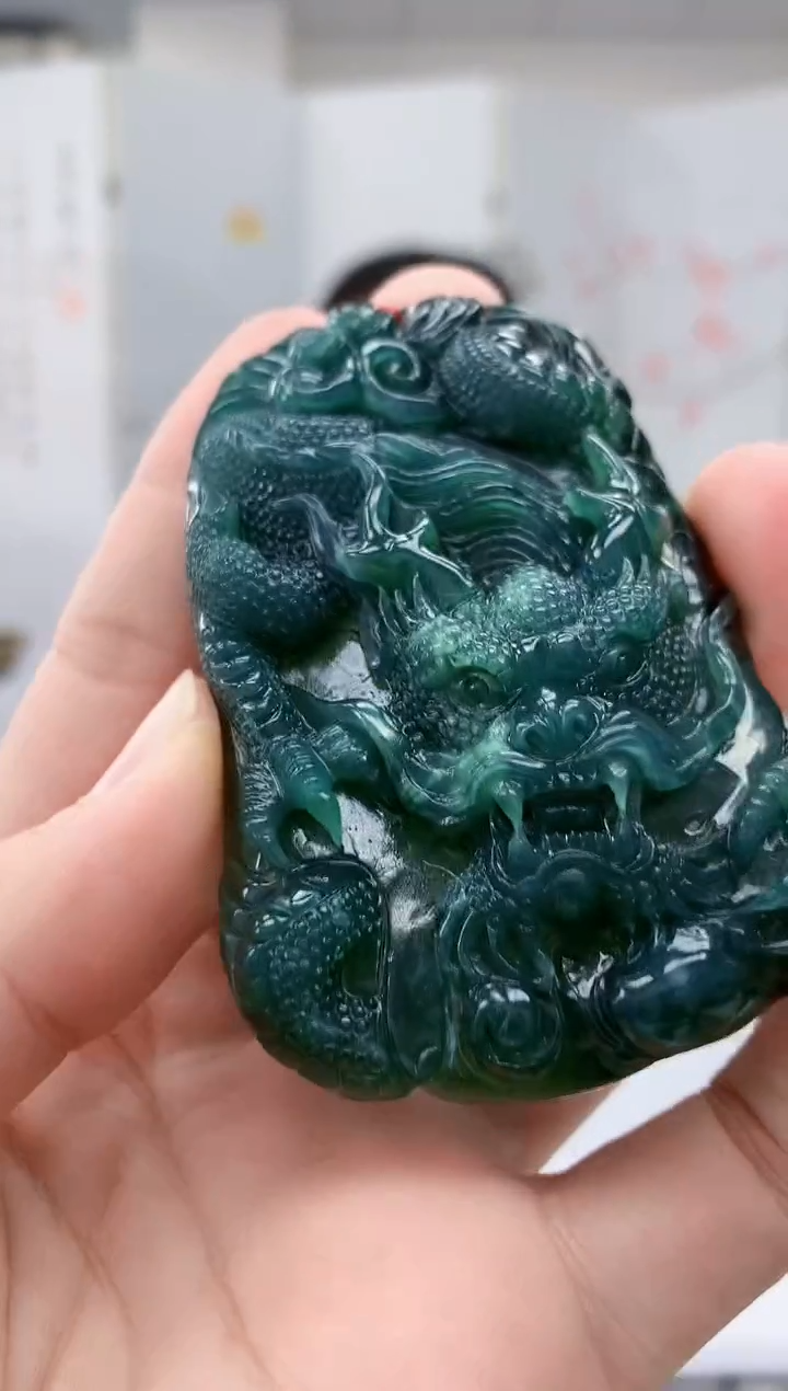 【闪购商品】定制翡翠未镶嵌4852bb-毛货挂件41