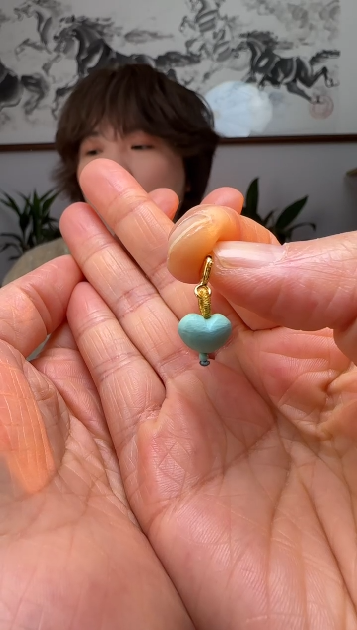 【闪购商品】绿松石提溜银S925镶嵌时尚百搭A1580