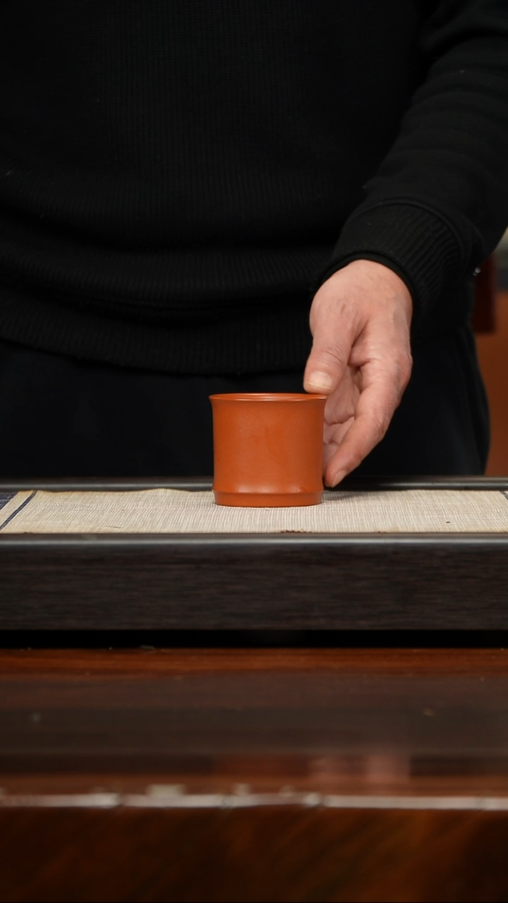 【闪购商品】紫砂茶壶朱泥竹节杯