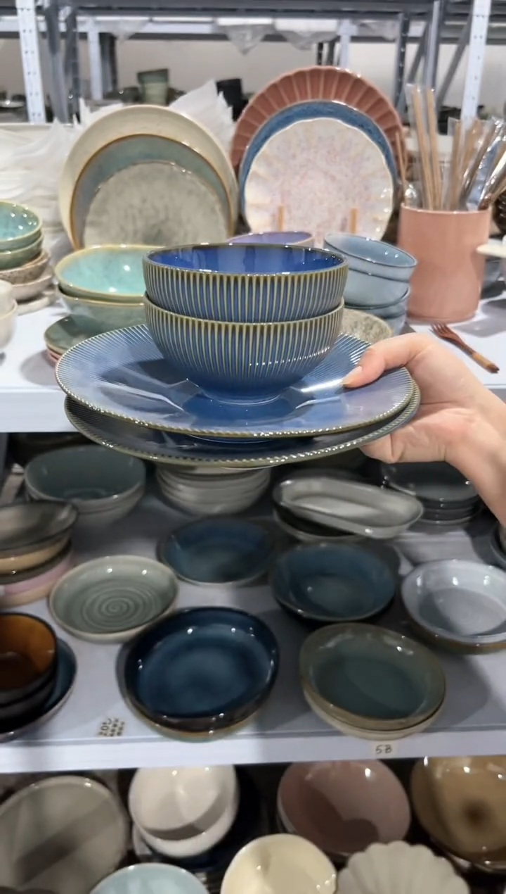 【闪购商品】瓷片 外贸尾货瑕疵满20包邮X4 蓝色四件套