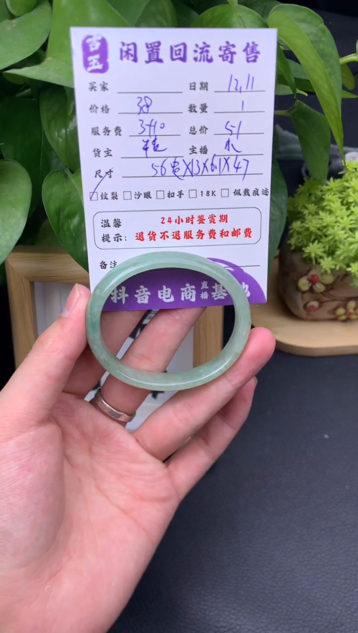 未镶嵌手镯翡翠手镯