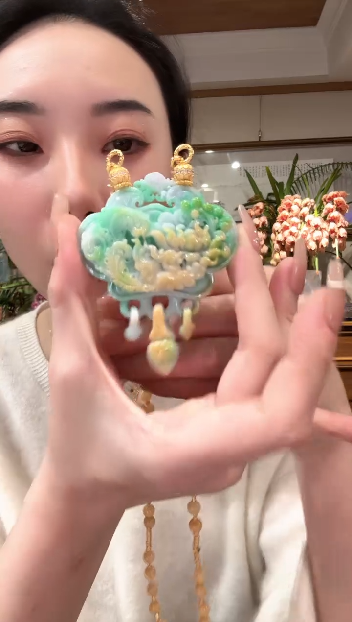 【闪购商品】翡翠颈饰未镶嵌国风