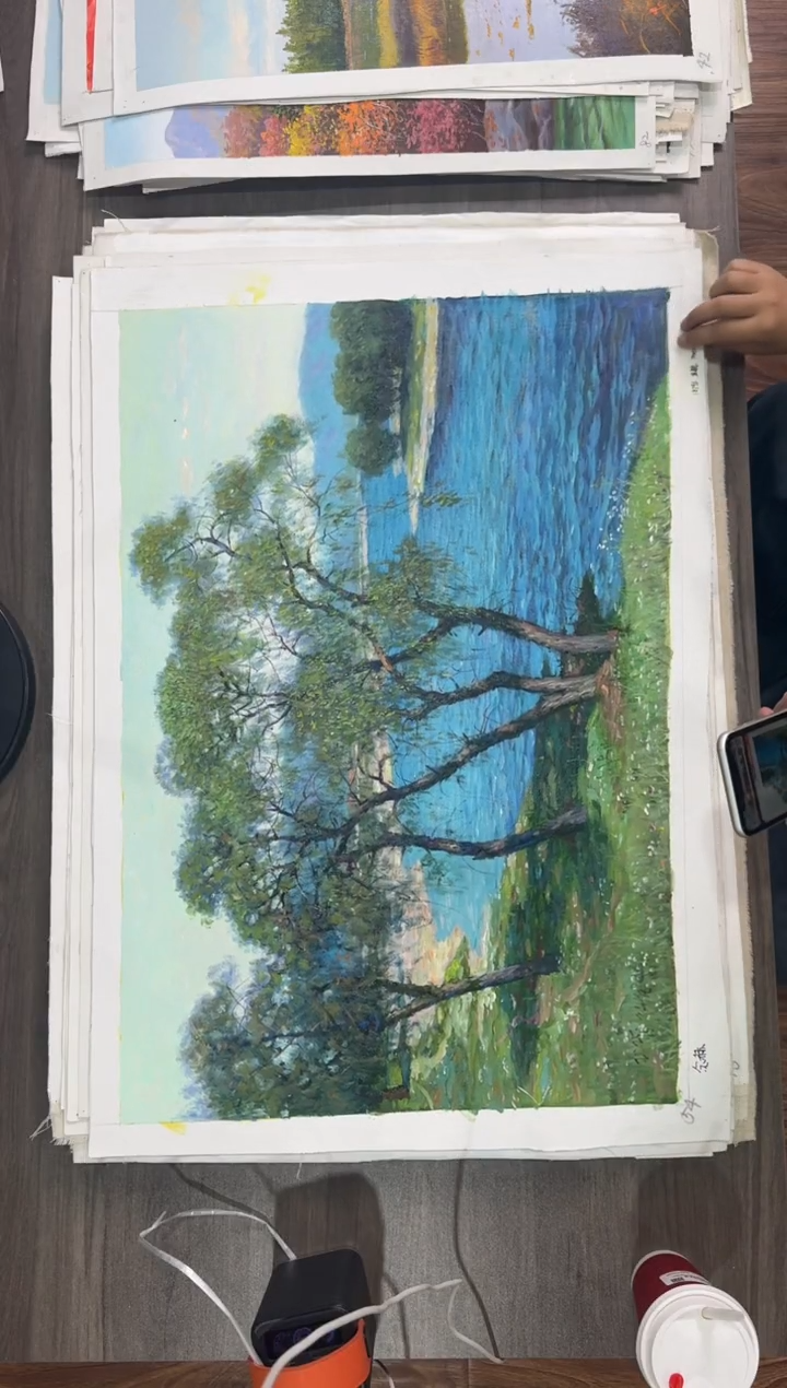 油画【79号】约50*70cm丨朝鲜原创纯手绘孤品油画丨顺丰包邮