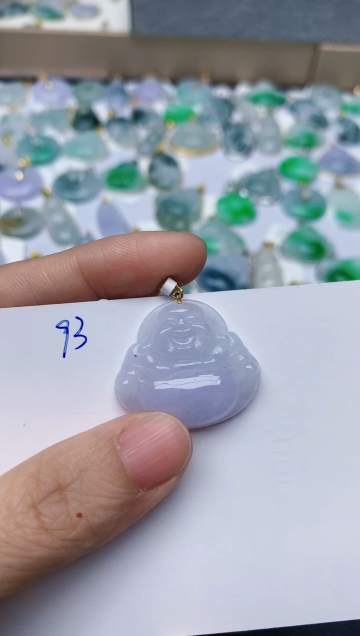 【闪购商品】翡翠颈饰18K金镶嵌天然翡翠A货    