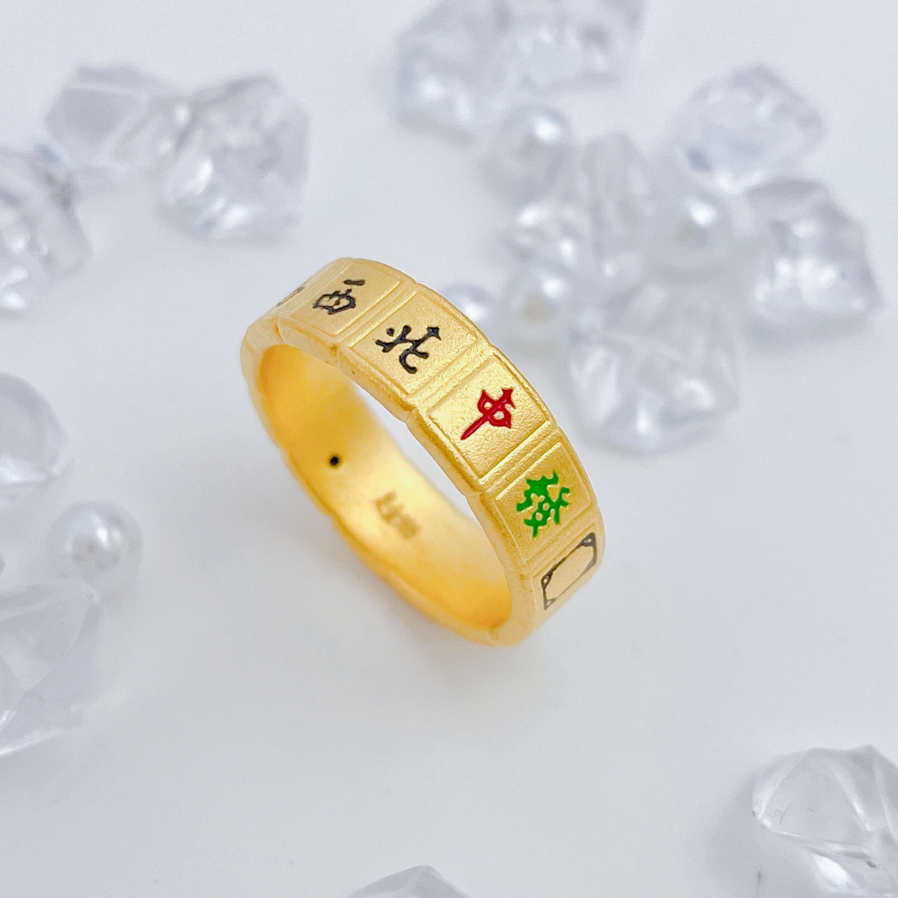 【国潮】足金999 麻将戒指1.7 16圈口