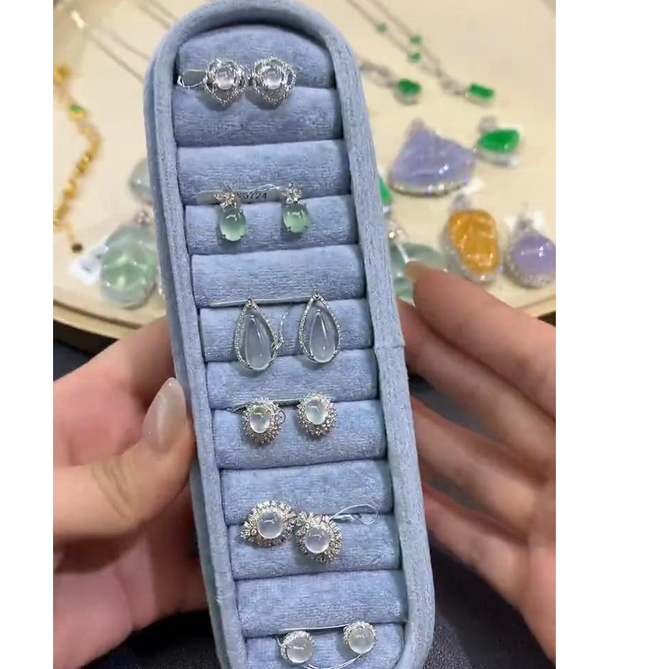 【琪琪臻选】翡翠耳饰-多样性发货一件-JZ15-CXQ21