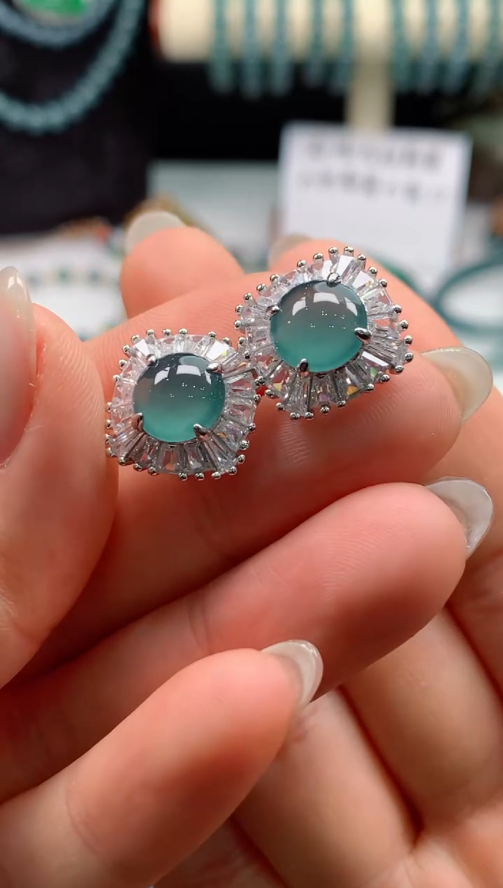 【闪购商品】翡翠颈饰银S925镶嵌0884194683