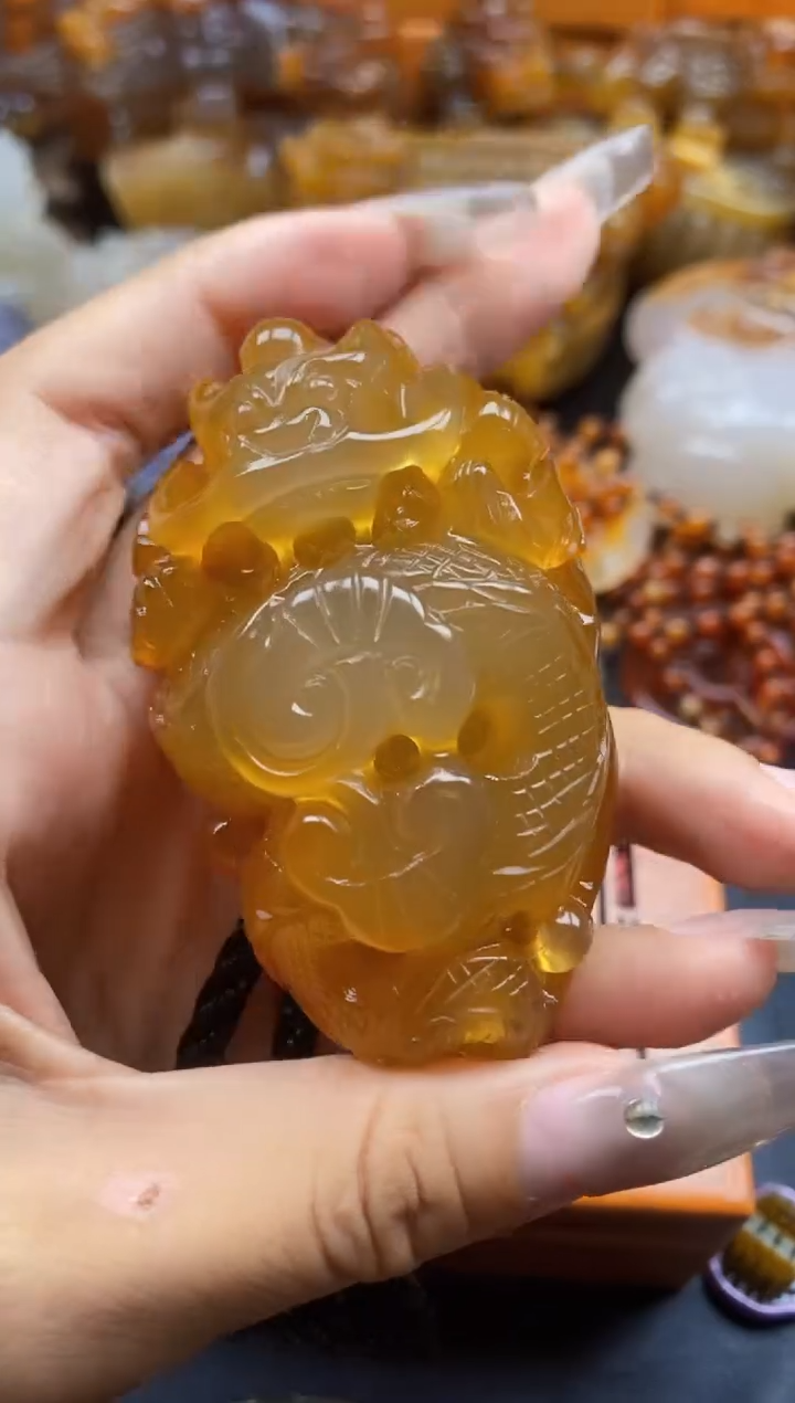 玛瑙/玉髓挂件未镶嵌佑*堂ll