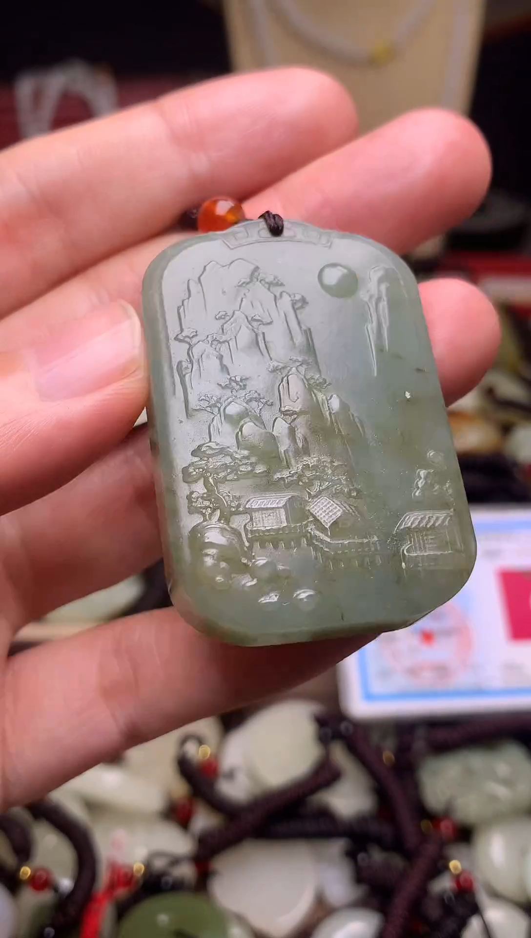 颈饰未镶嵌和田玉新疆料青海料清水和田玉吊坠