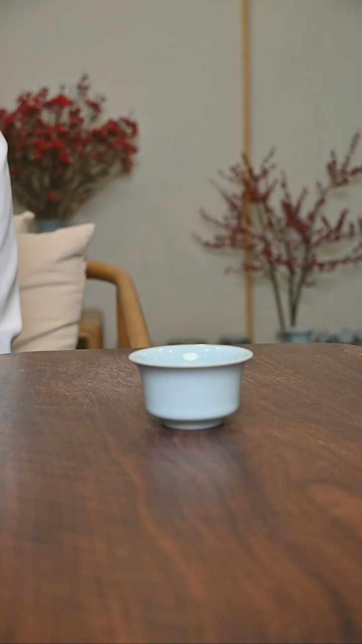 【闪购商品】其他手拉马蹄杯天青釉 朱晓辉款