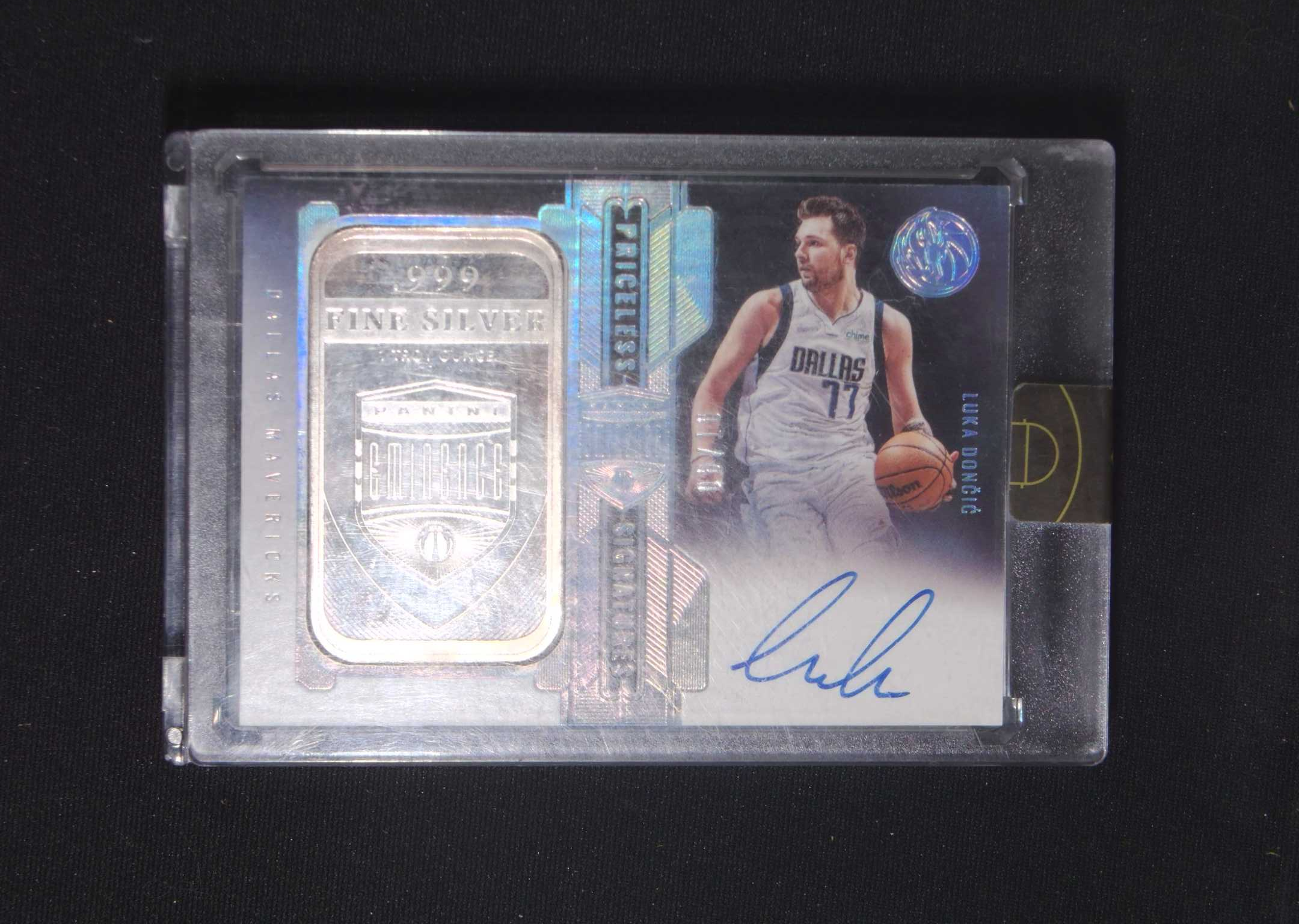 【直播开价】东契奇 银块 10编 签字  亲笔签名 球星卡包邮