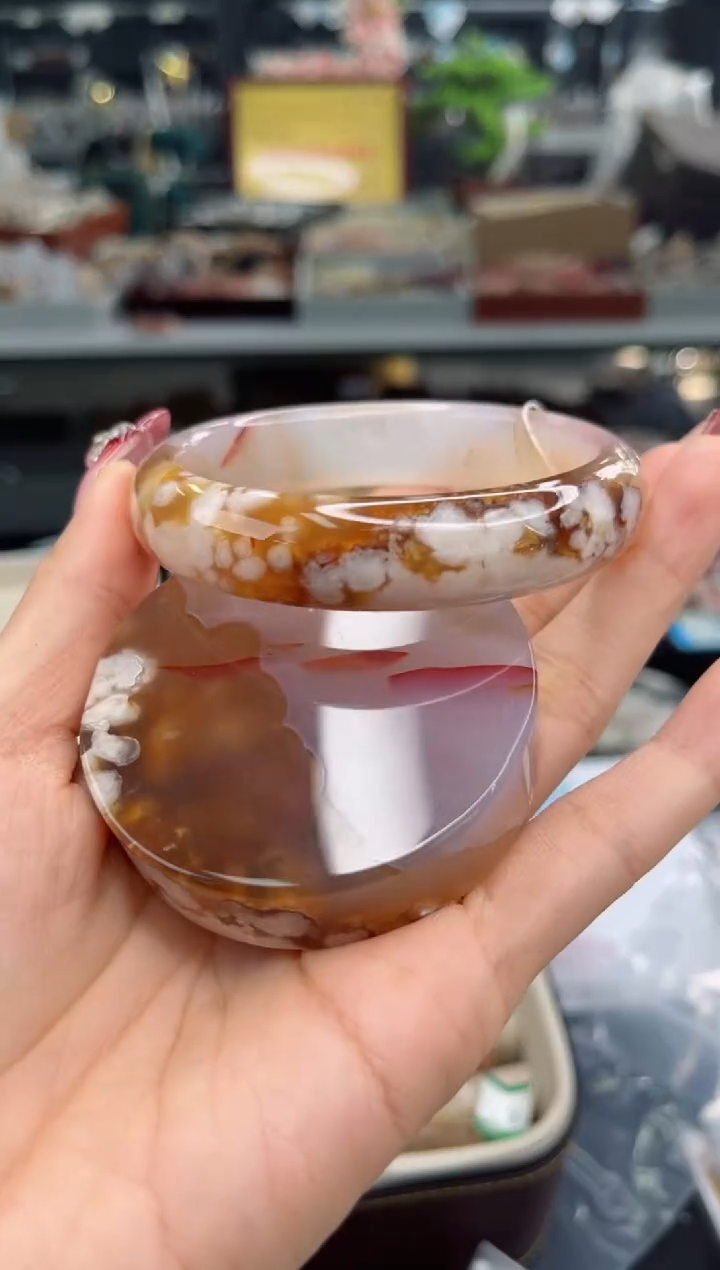 【闪购商品】石英质玉手镯未镶嵌60圈口（赠品镯心）6410202