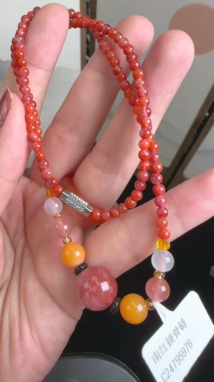 颈饰未镶嵌南红玛瑙JJD1222005多样性发一