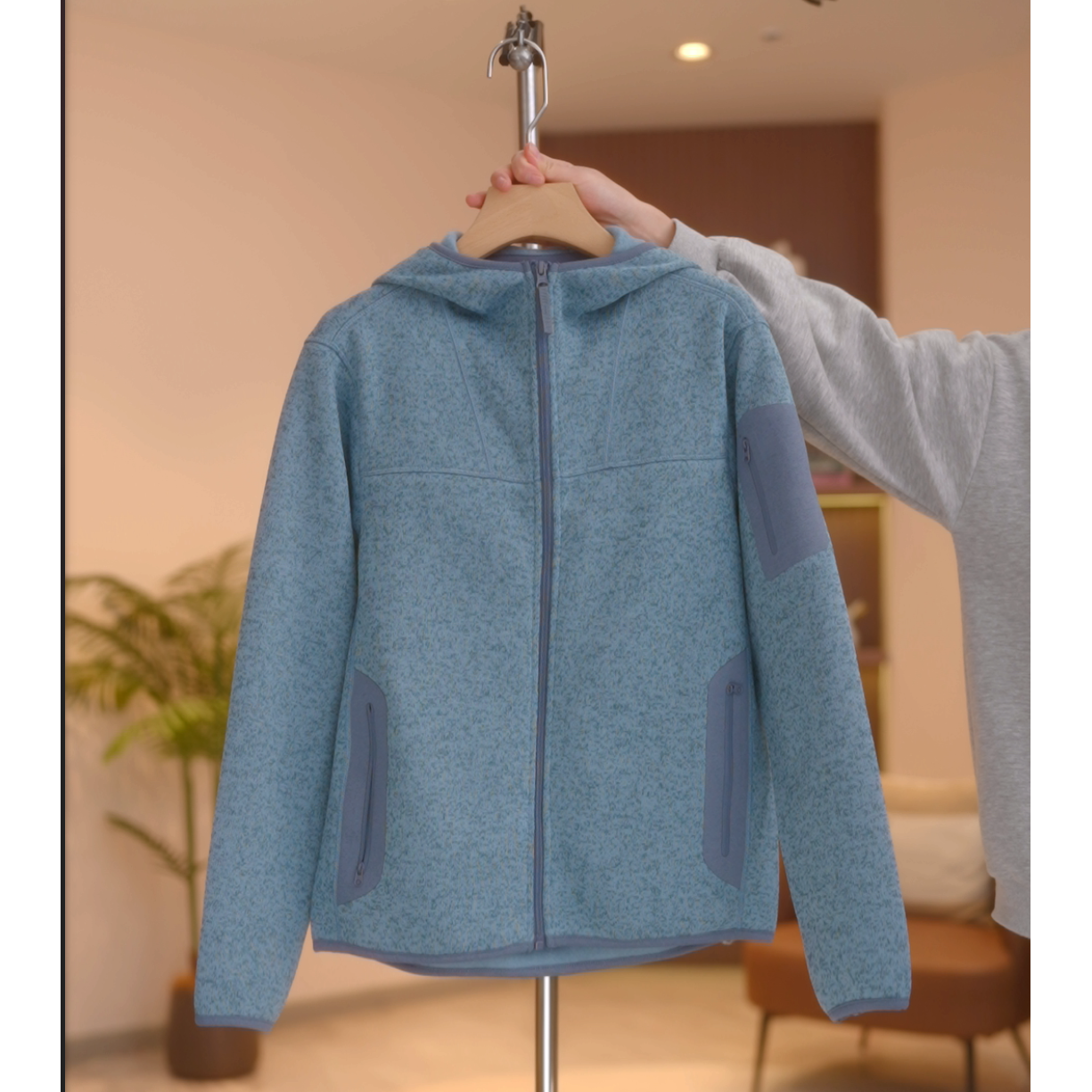 【璐璐】时尚连帽百搭休闲开衫卫衣外套-Y20313