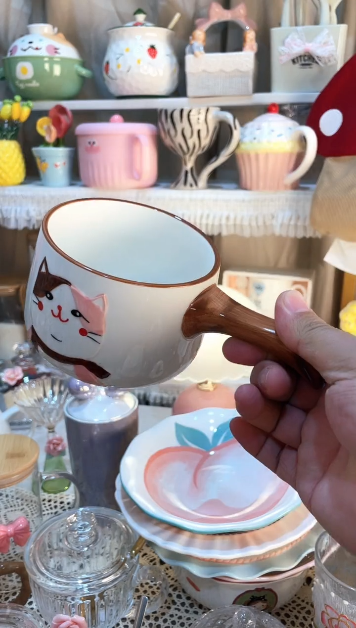 【闪购商品】瓷片手柄碗质量好发货快放心拍