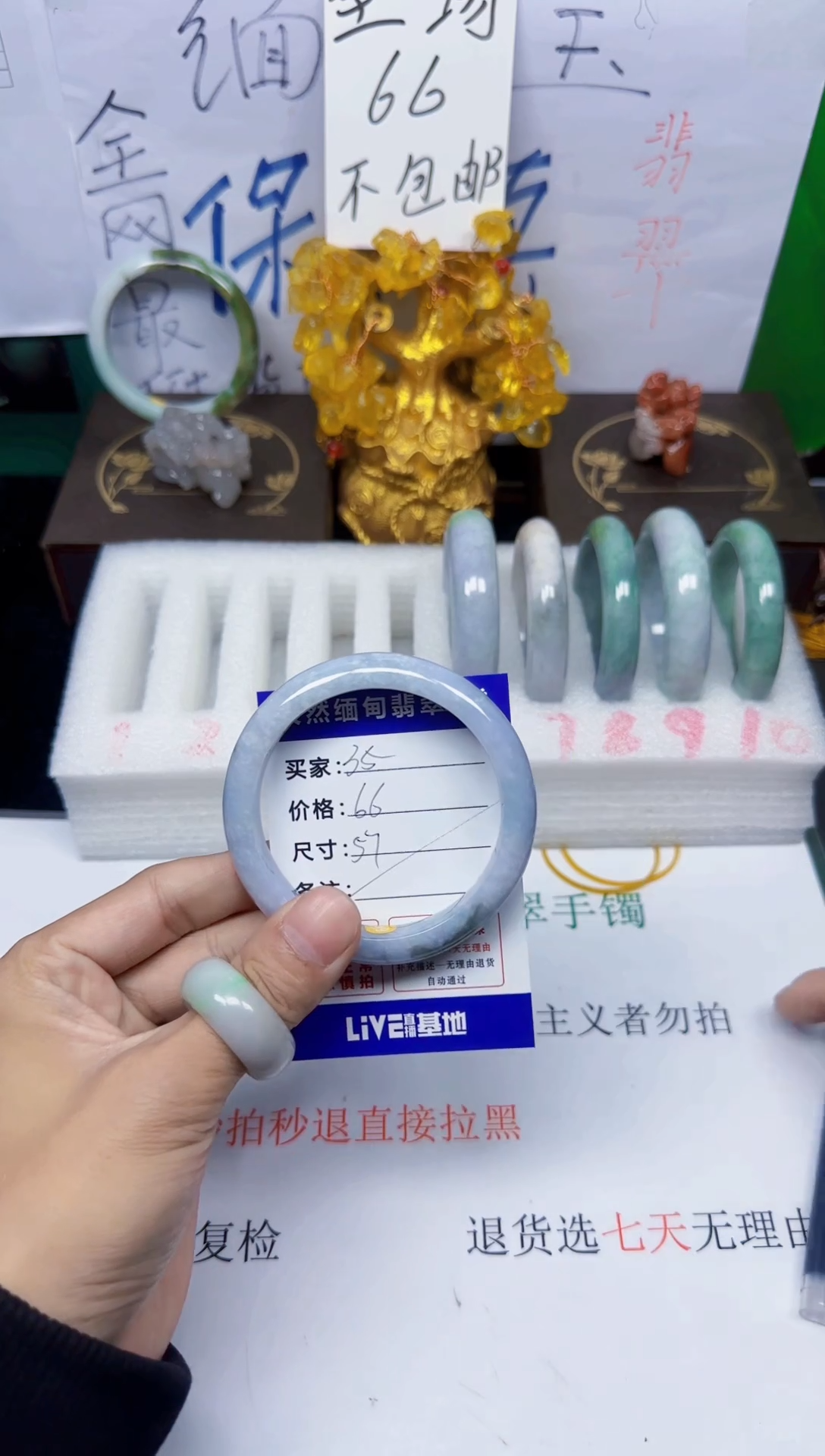 未镶嵌手镯翡翠35