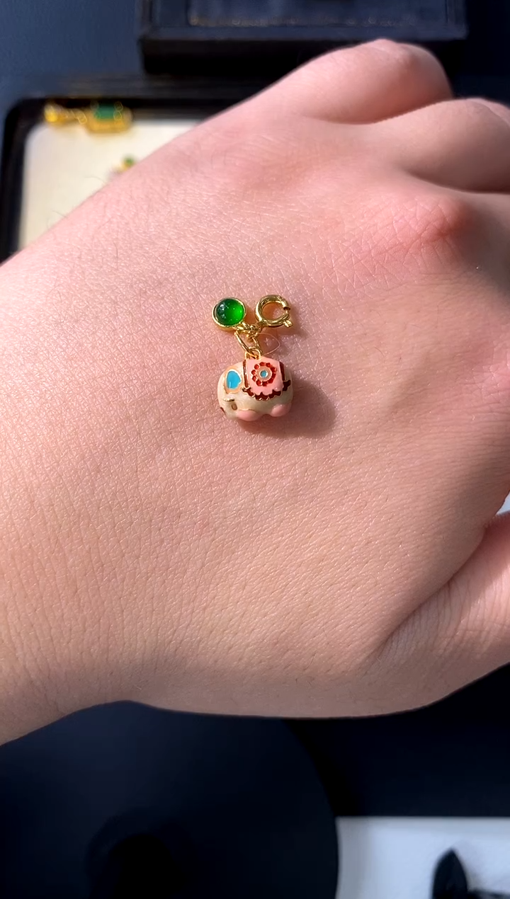 【闪购商品】翡翠颈饰银S925镀金镶嵌买断价 补