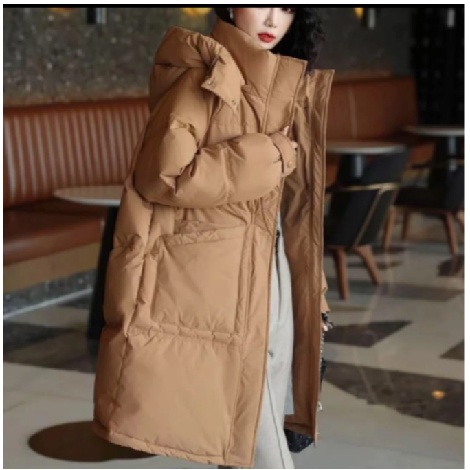 【羽绒服】冬季保暖厚款宽松羽绒外套百搭女装9263[SPC]J