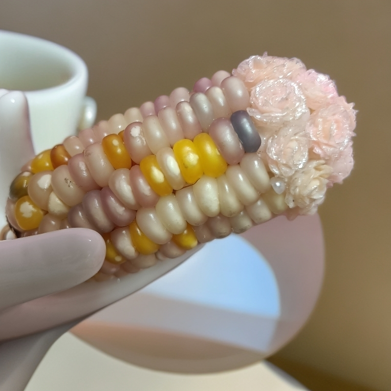 七彩琉璃文玩小玉米