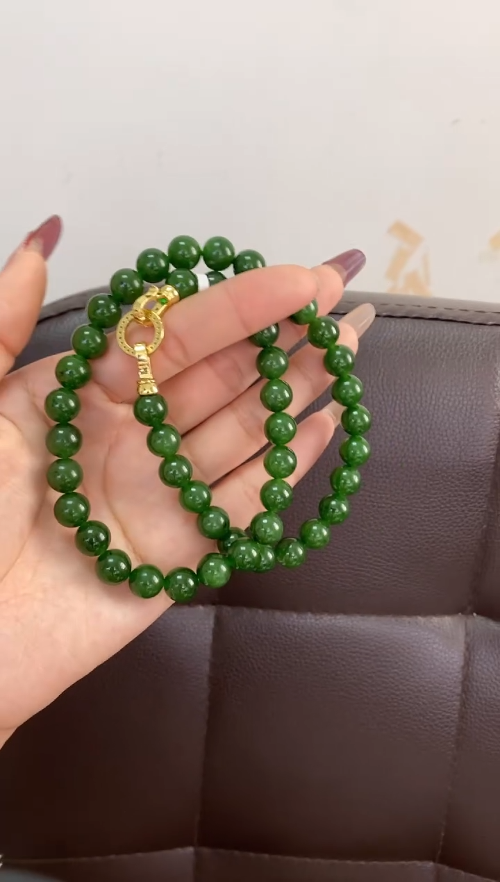 【闪购商品】和田玉（碧玉）颈饰未镶嵌9.5+