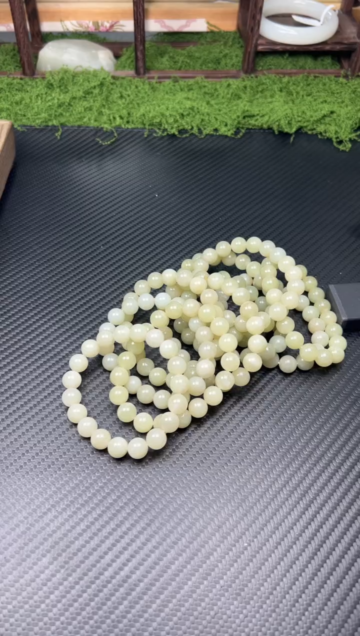 未镶嵌手串和田玉若羌微色差卡10多样性发货拍一发一m