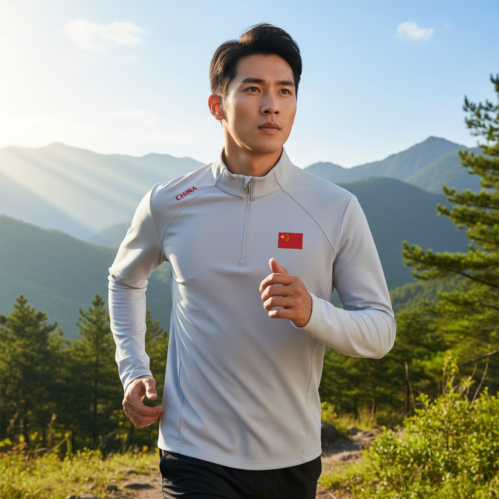 2025秋冬季保暖半拉链国潮户外运动卫衣情侣男女款长袖抓绒打底衫