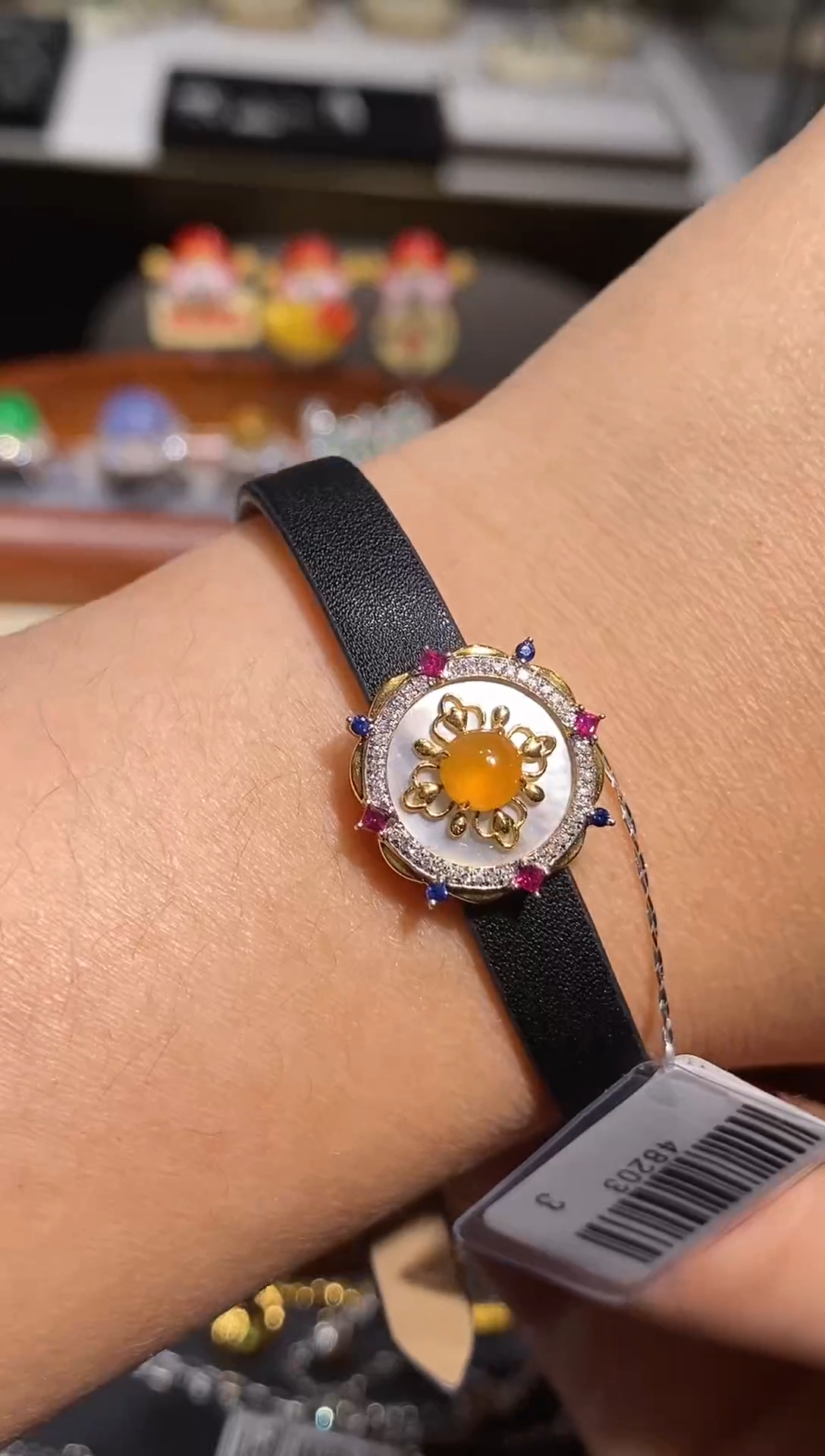 【闪购商品】翡翠吊坠(不含链)18K金镶嵌两用手牌吊坠