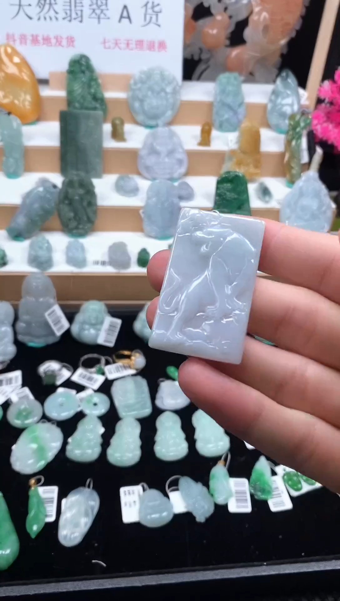 【闪购商品】翡翠颈饰未镶嵌120虎牌