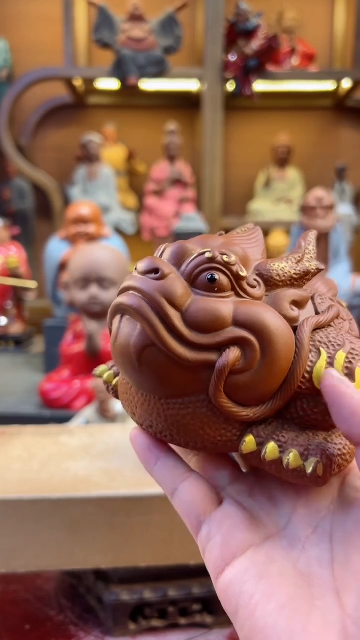 【闪购商品】紫砂茶宠器闵茶宠摆件