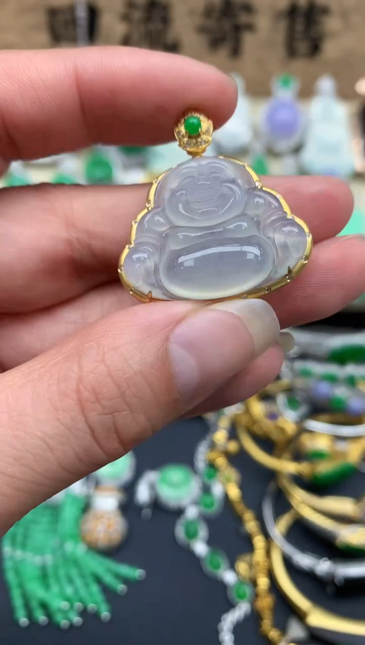 【闪购商品】翡翠颈饰18K金镶嵌143-中国好珍宝