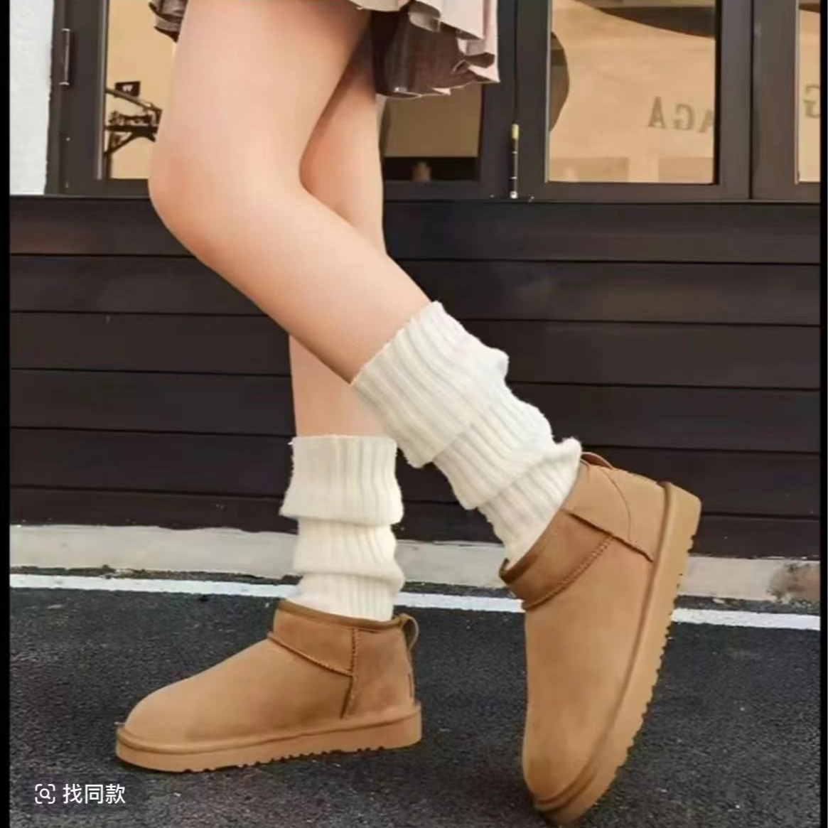 澳洲羊皮毛一体雪地靴运动鞋VVVVV