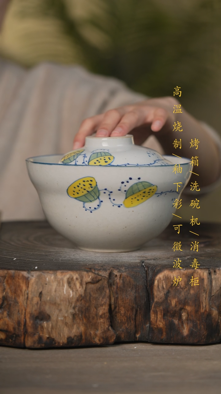 【闪购商品】瓷片景德镇高温釉下彩可微波烤箱洗碗机