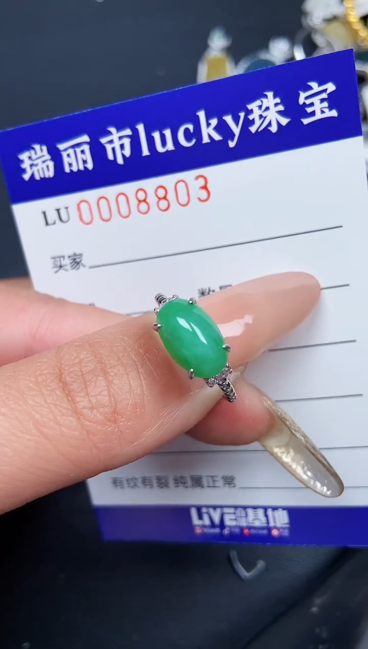 【闪购商品】翡翠颈饰银S925镶嵌8803