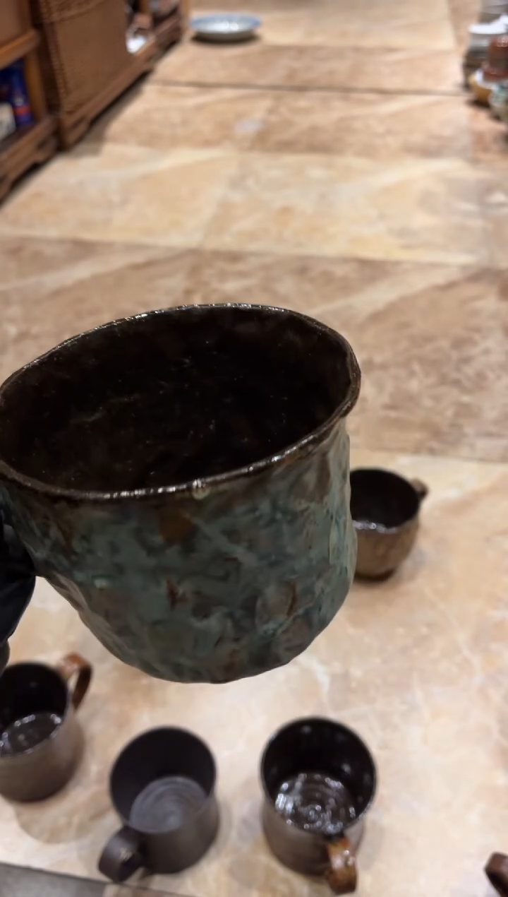 【闪购商品】瓷片905 绿色的咖啡杯1个