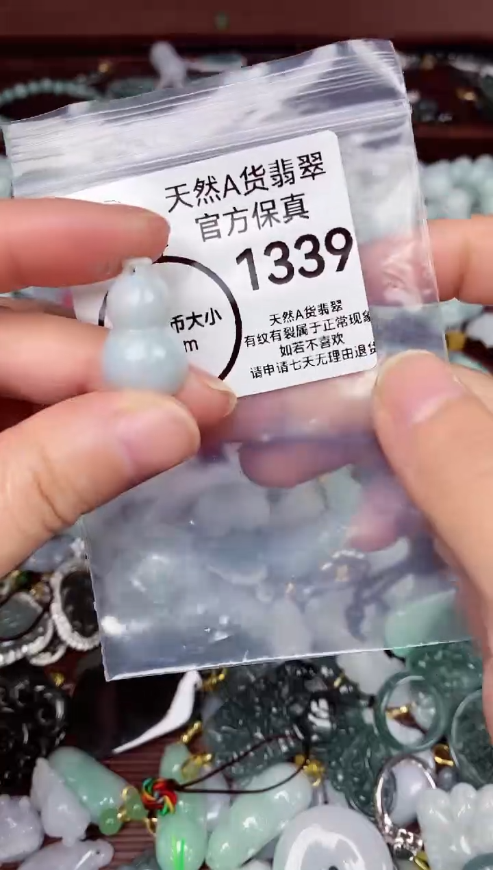 【闪购商品】翡翠颈饰未镶嵌天然A货翡翠1339