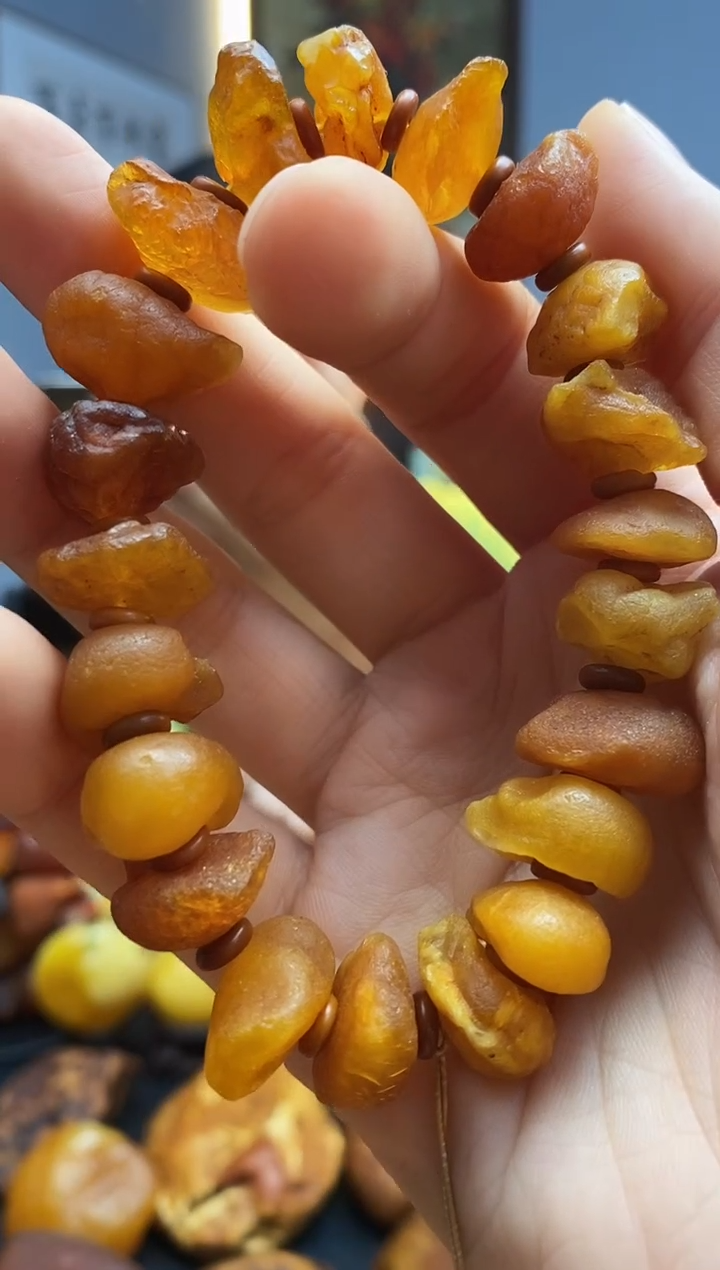 手链琥珀未镶嵌手串