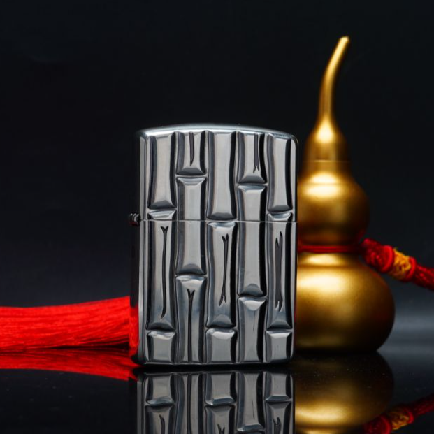 ZIPPO/之宝打火机 节节高盔甲镀银 DYJ1