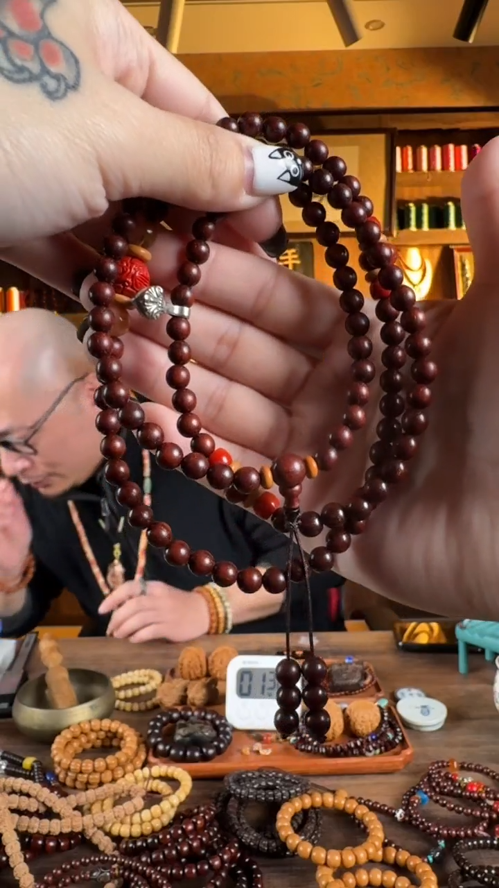 【闪购商品】檀香紫檀（小叶紫檀）定制搭配108颗小叶紫檀多圈配饰