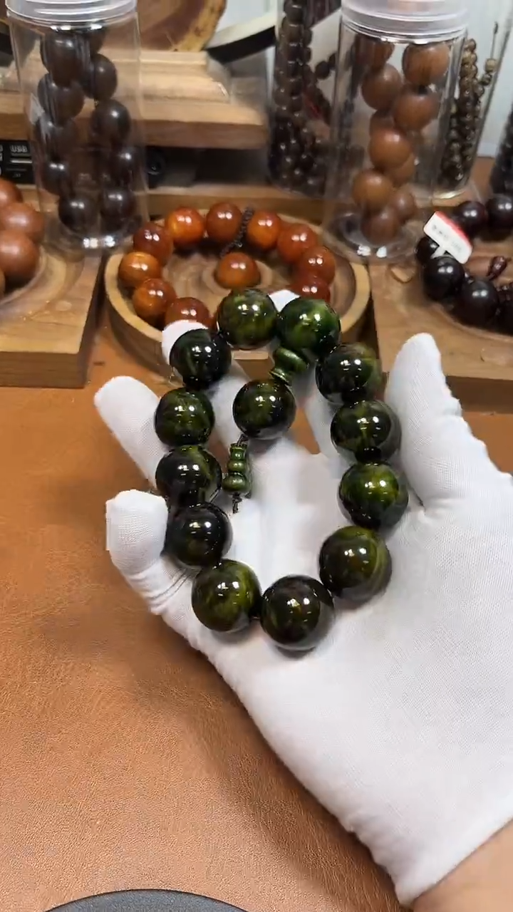 松木（琥珀木）手串/手链水墨丹青手串2.0