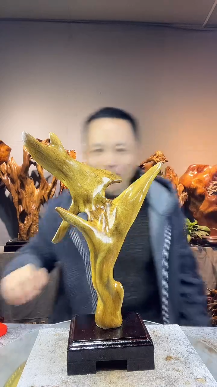 金丝楠杜**开小叶桢楠随行摆件29