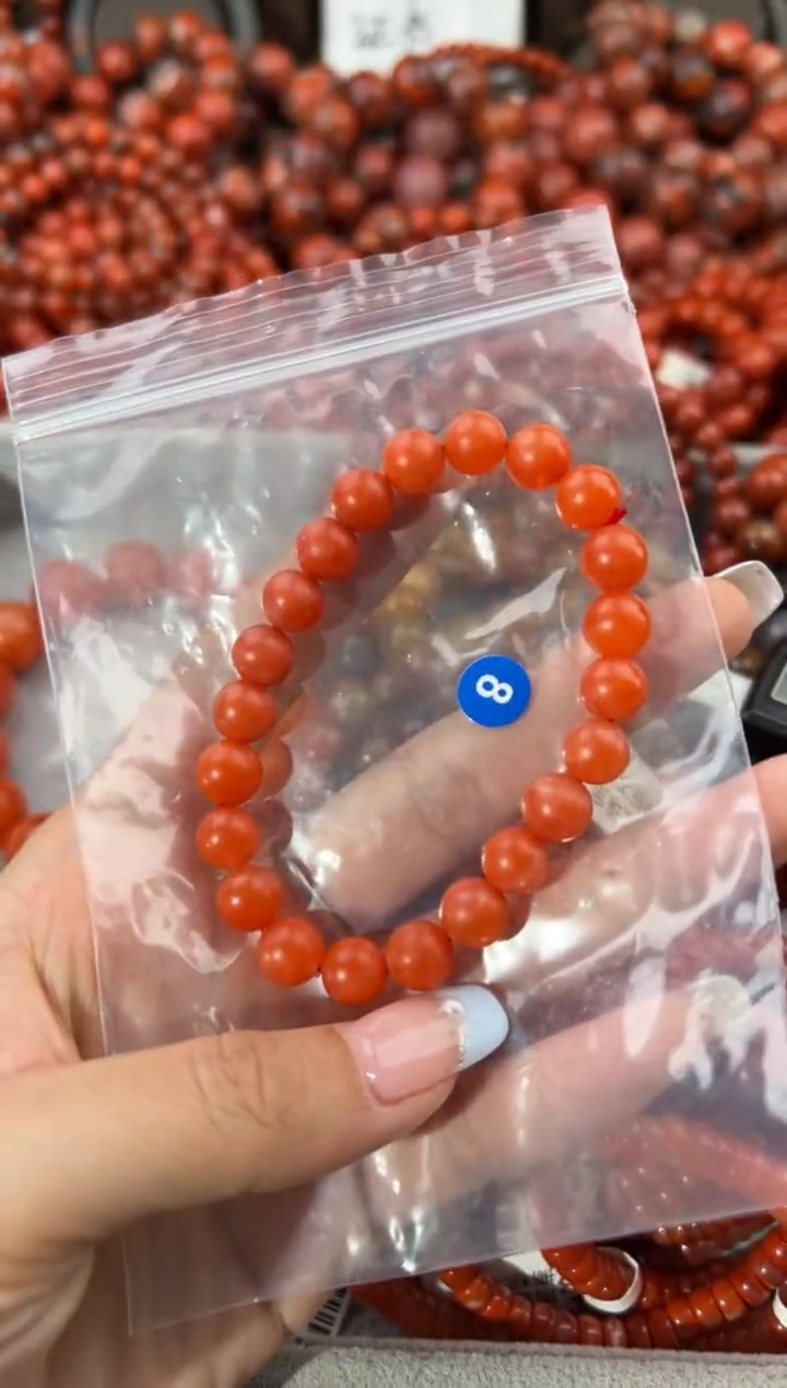 未镶嵌手串南红玛瑙8+