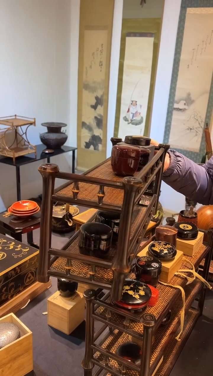 筇竹两层 大漆漆器大漆漆器